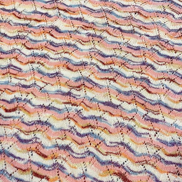 Vintage Camela Knit Pastel T-Shirt Sweater Pink & Lavender - Picture 8 of 15